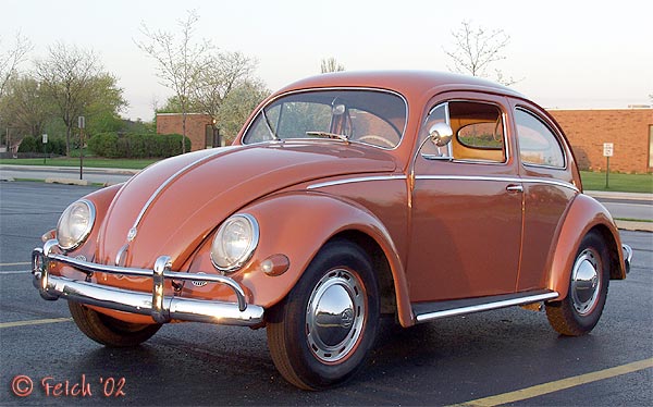 1956 Coral Red VW Beetle